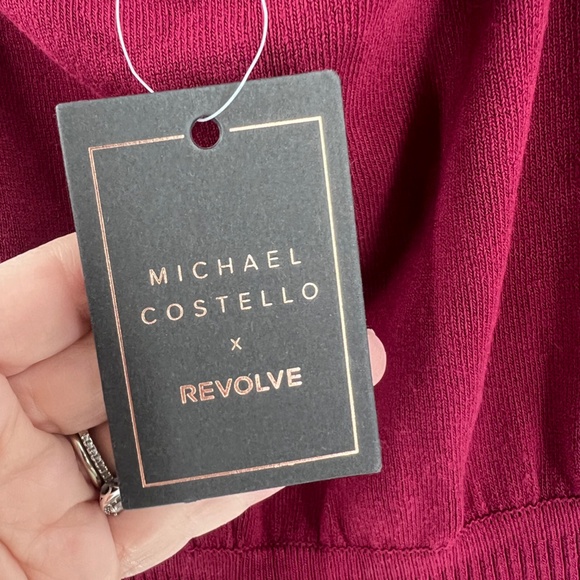 revolve off shoulder body con maxi dress in maroon new medium - Picture 8 of 10